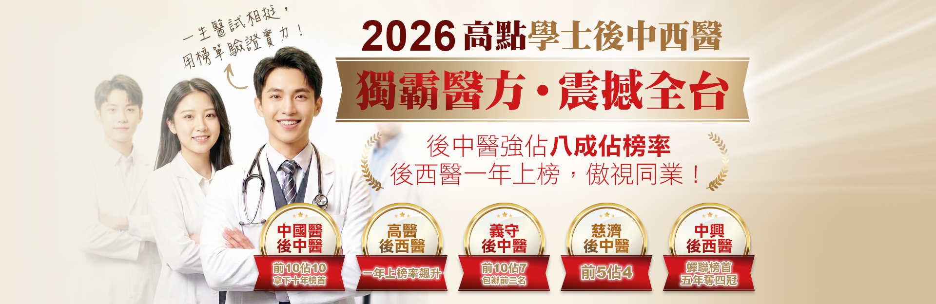 2026高點學士後中西醫